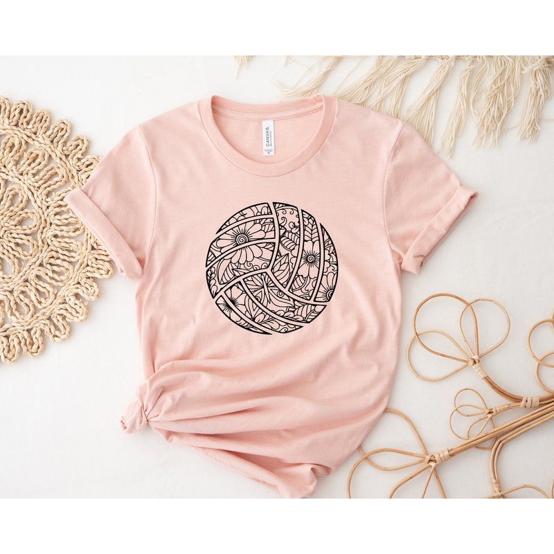 Floral Volleyball Shirt, Volleyball Shirts, Gift for Vollaybal Player, Gift for Mom,Game Day Shirt, Gift for Her, For Girlfriend, For Coach.jpg