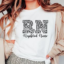 rn leopard shirt, leopard print nurse life,registered nurse shirt, rn shirts, nurse week shirt, cna