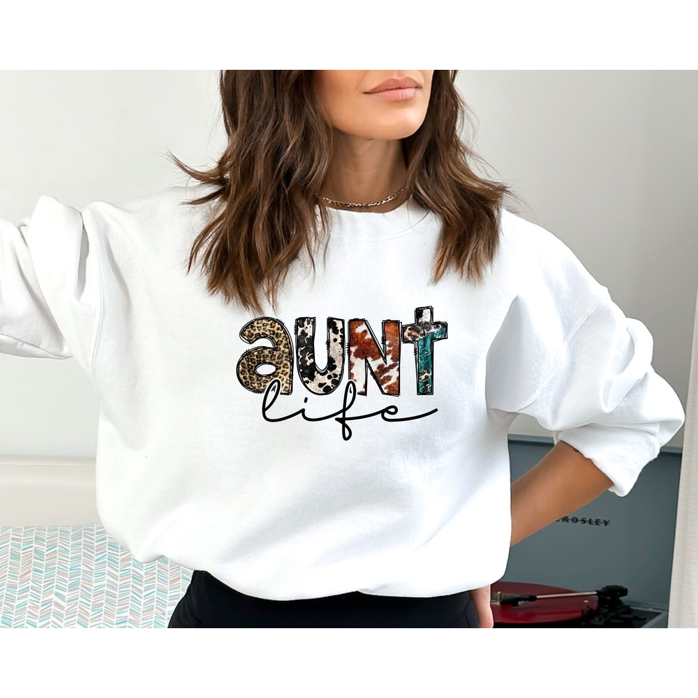 Aunt Life Shirt, New Aunt Shirt, Promoted To Aunt Shirt, Gift For Auntie, Gift for Sister, Christmas Gift For Aunt, Mother's Day Gift.jpg