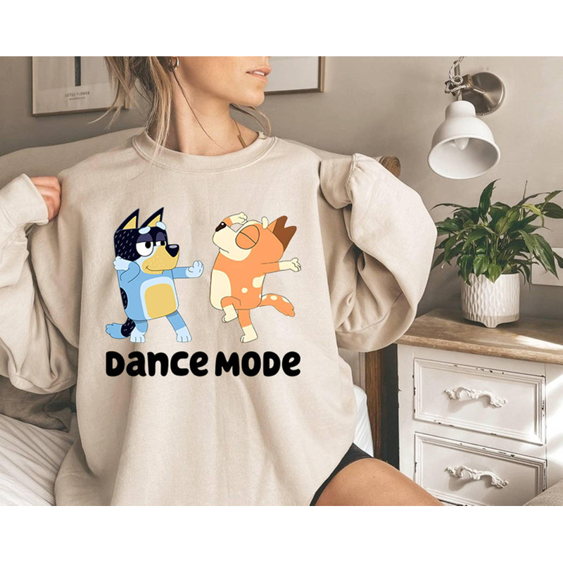 Dance Mode Bluey Shirt, Bluey T-shirt, Bandit Heeler Shirt, Bluey Tee Shirt, Dance Mode Bluey T-shirt, Gift for her, Gift for Him,Dance Mode.jpg