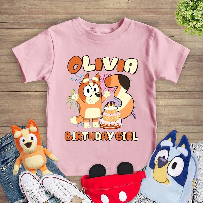 Personalized Bluey Birthday Shirt Bluey Family Matching Shirts Bluey Bingo Shirt Custom Bluey Birthday Shirt Bluey Toddler Shirt 2.jpg