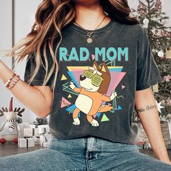 retro rad mom bluey shirt retro chilli heeler shirt mom bluey shirt chilli heeler bluey family s