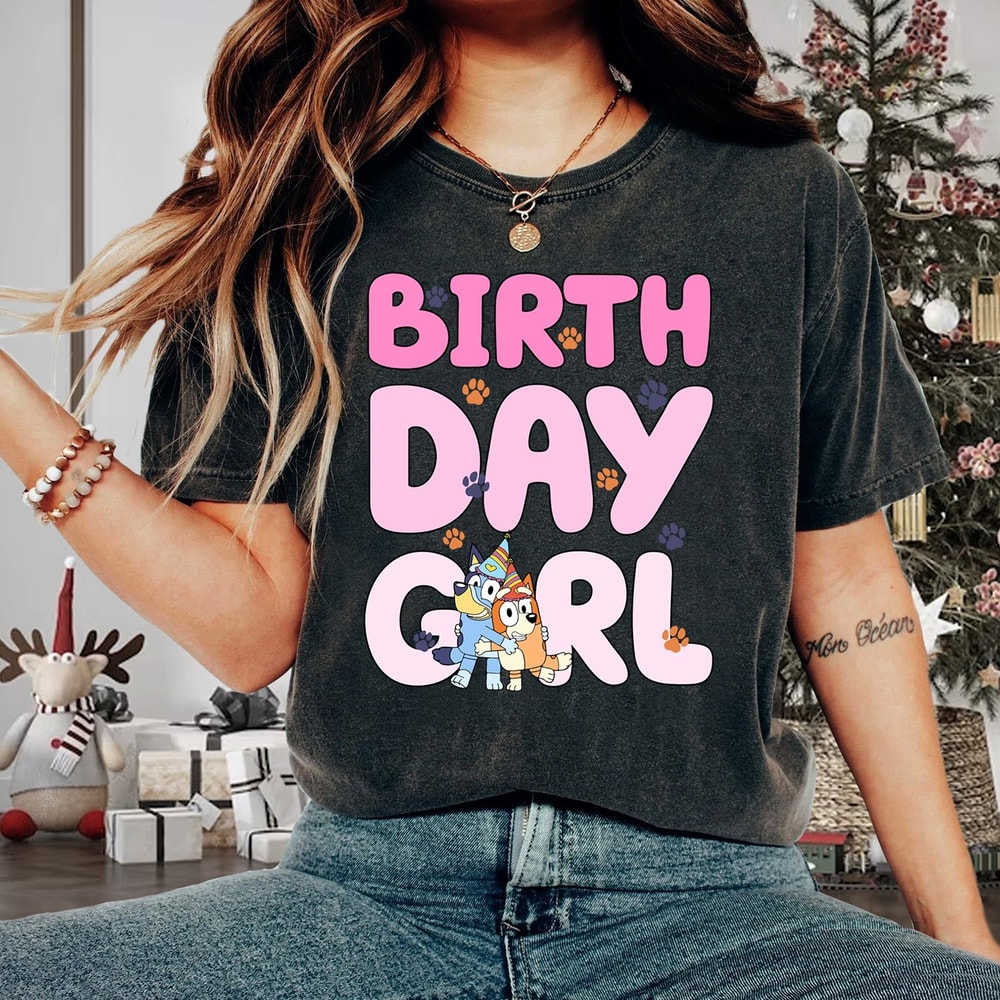 Birthday Girl Bluey Toddler Shirt Bluey Birthday Party Shirt Personalized Bluey Boy Shirt Bluey Family Birthday Boy Toddler Youth Shirt.jpg