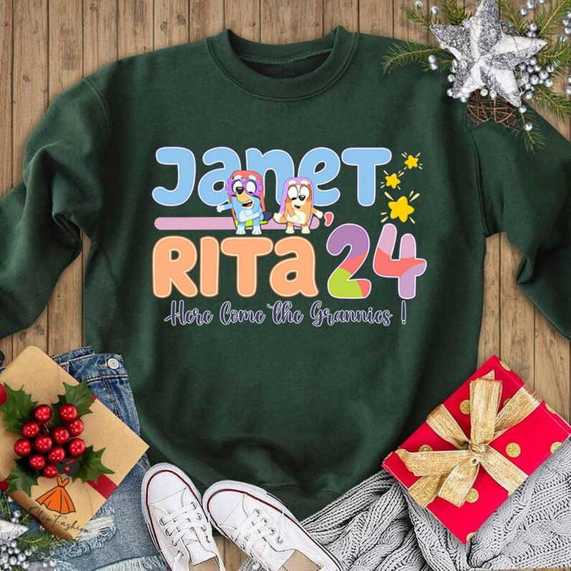 Bluey and Bingo Janet and Rita Driving School Nice Parking Spot Rita Shirt Bluey and Bingo Grannies Shirt Grannies 2024.jpg