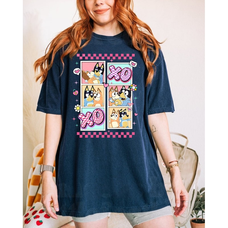 Bluey Mum Dad Shirt Bandit And Chilli Bluey Be Mine Valentine Shirt Retro Bluey Family Shirts Bandit Heeler Shirt Bandit Chili Bingo.jpg