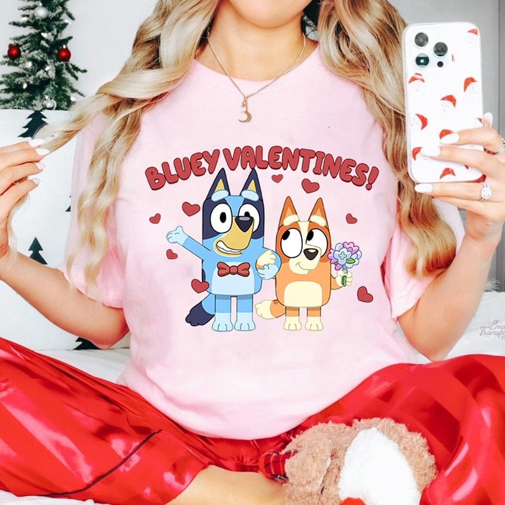 Bluey Valentines Shirt Bluey Friends Shirt Friends of Bluey Shirt Bluey Shirt Kids Bluey Family Birthday Shirt Bluey Show Shirt.jpg