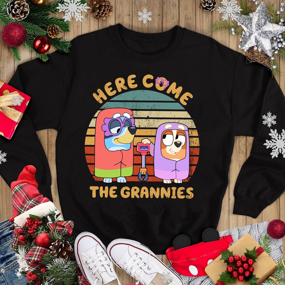 Here Come The Grannies Shirt, Bluey Shirt, Janet Shirt, Rita Shirt, Bingo Shirt, Grannies T-shirt, Bluey Matching, Bluey and Bingo Shirt.jpg