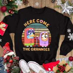 here come the grannies shirt, bluey shirt, janet shirt, rita shirt, bingo shirt, grannies t-shirt, b