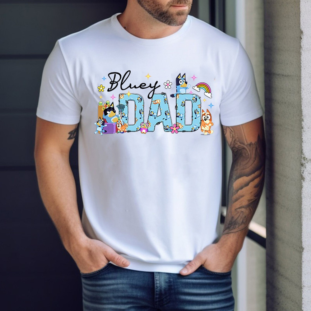 Custom Name Bluey Dad Shirt  Bandit Cool Dad Club Tshirt  Bluey Bandit Shirt  Dad Birthday Gift  Dad Bluey Shirt  Bluey Family Shirt.jpg