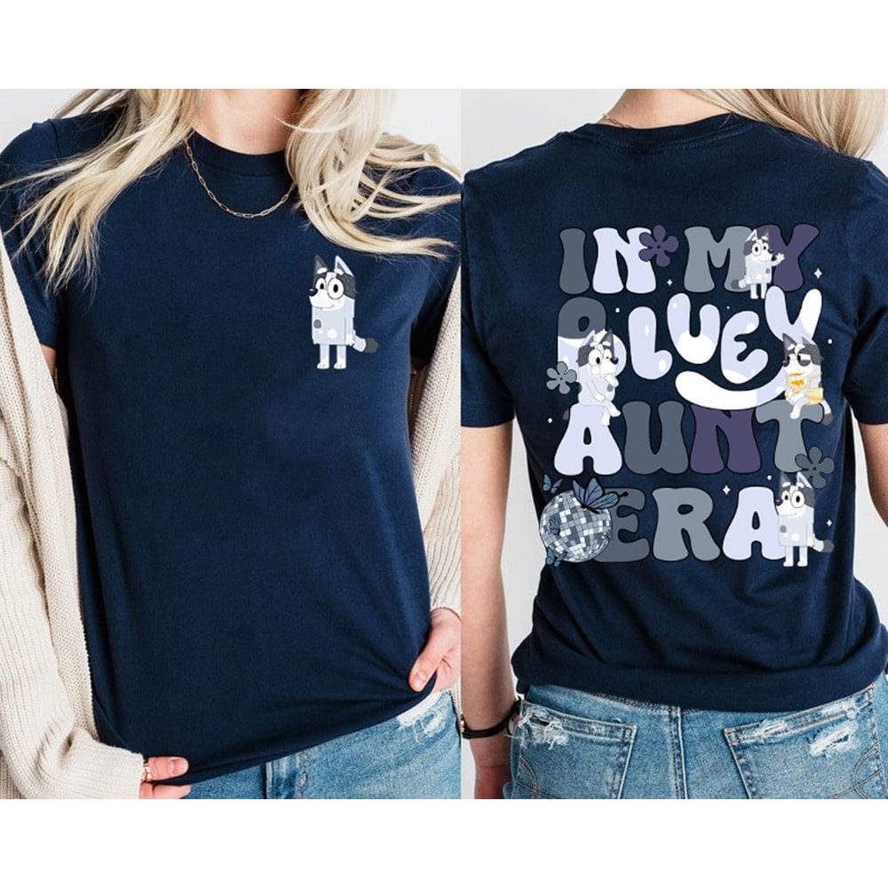 In My Bluey Aunt Era Shirt, Bluey Aunt Trixie Heeler Shirt, Bluey Aunt Trixie Cool Aunt Club Shirt,Bluey Auntie Shirt, Bluey Shirt For Aunt.jpg