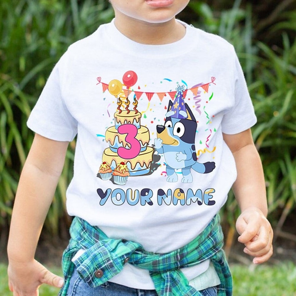 Personalized Bluey Birthday Shirt Bluey Family Matching Shirts Bluey Bingo Shirt Custom Bluey Birthday Shirt Bluey Toddler Shirt.jpg