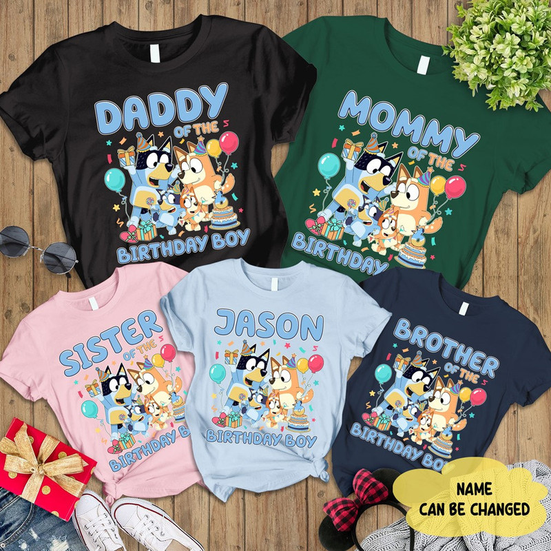 Bluey Family Birthday Shirts Bluey Family Matching Shirt bingo Birthday Shirt Personalized Birthday Matching Shirt Bluey Family Shirt.jpg