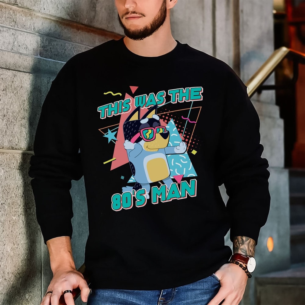 Retro Rad Dad Bluey Shirt, Retro Bandit Heeler Shirt, Father's Day T-Shirt, Dad Bluey Shirt, Dad Shirt, Bluey Kids Tee, Bluey Family Shirt.jpg