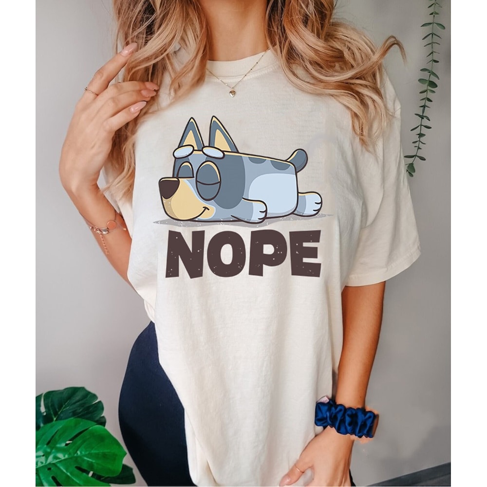 Bluey Nope Lazy Heeler Family Shirt Bluey Shirt Bluey And Bingo Shirt Personalized Bluey Family Shirt Heeler Family Shirt Bluey Kids.jpg