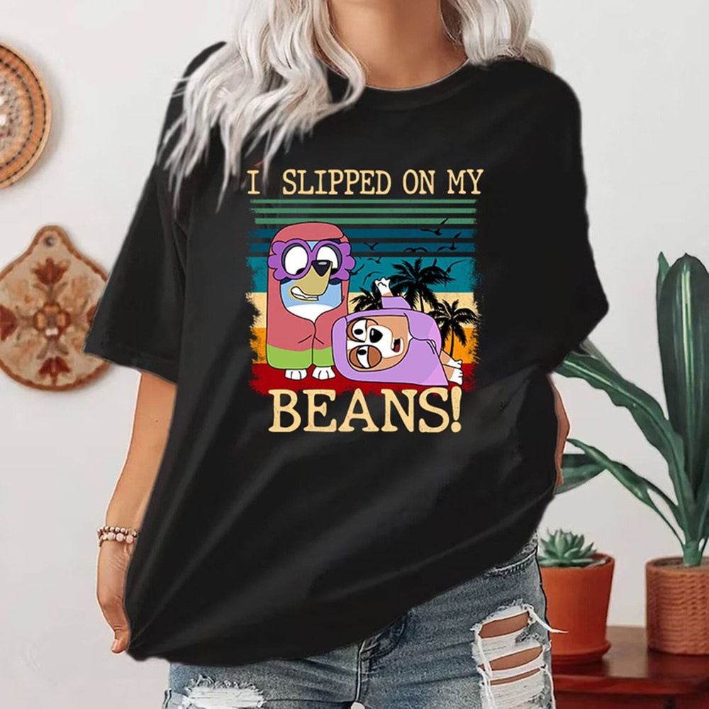 I Slipped On My Beans Shirt Bluey Dog Shirt Bluey Bingo Shirt Bluey Playing Grannies Shirt Bluey Family Shirts Bluey Birthday Shirt.jpg
