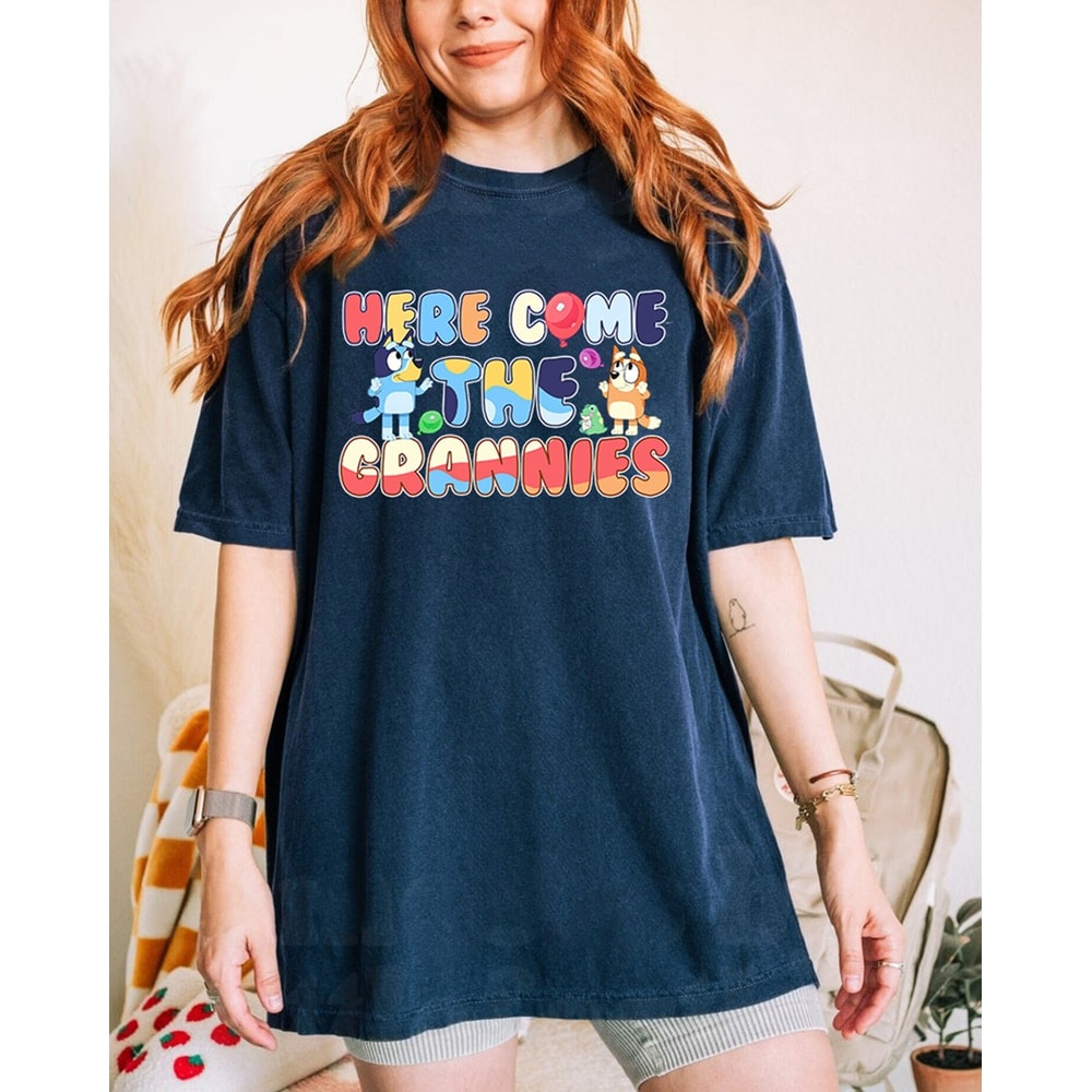 Bluey Here Come The Grannies Shirt Bluey And Bingo Grannies Shirt Bluey Janet Shirt Bluey Shirt Bluey Rita Shirt Blue Dog Shirt.jpg