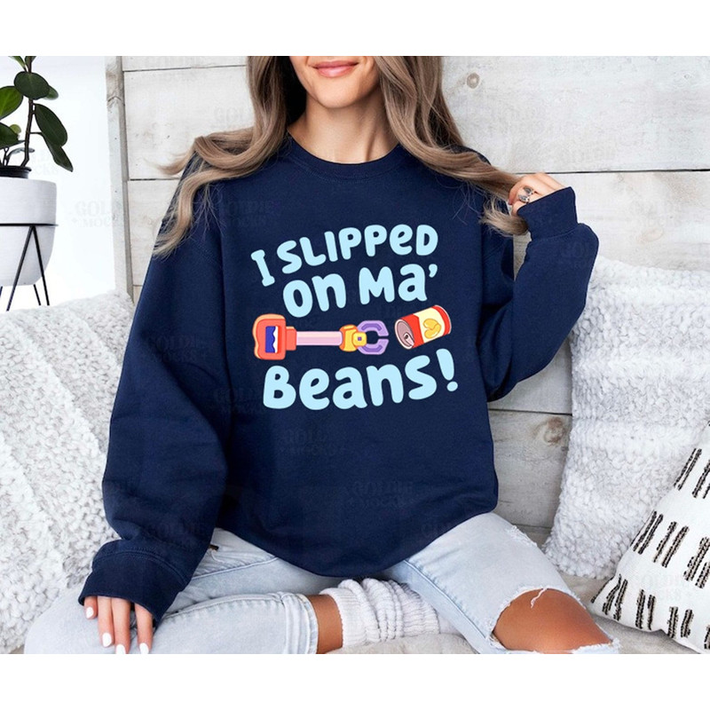 I Slipped On My Beans Shirt Bluey Dog Shirt Bluey Bingo Shirt Bluey Playing Grannies Shirt Bluey Family Shirts Bluey Birthday Shirt.jpg