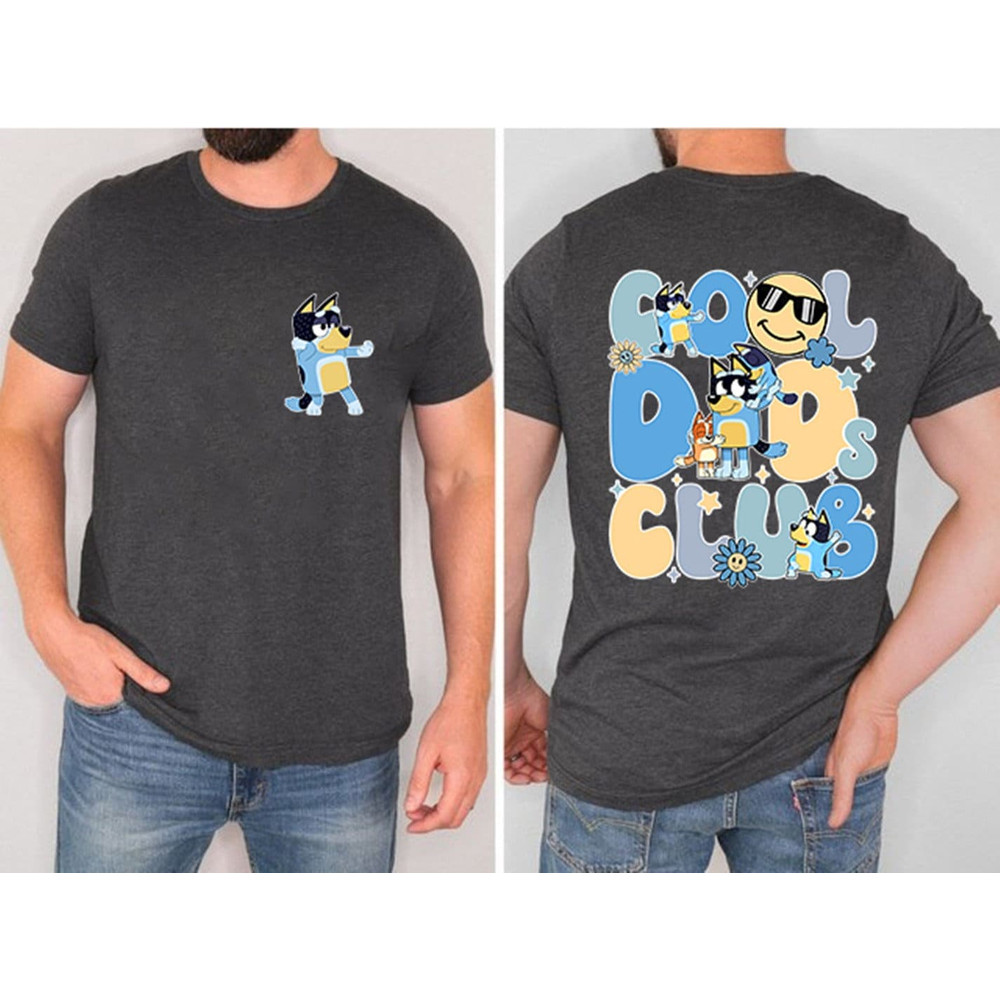 Bluey Cool Dad Club Shirt, Bandit Cool Dad Club Tshirt, Bluey Bandit Shirt, Dad Birthday Gift, Dad Bluey Shirt, Bluey Family Shirt 1.jpg