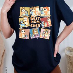 bluey mum t-shirt bluey mum shirts chilli heeler shirts bluey chilli heeler shirt bluey mum gift