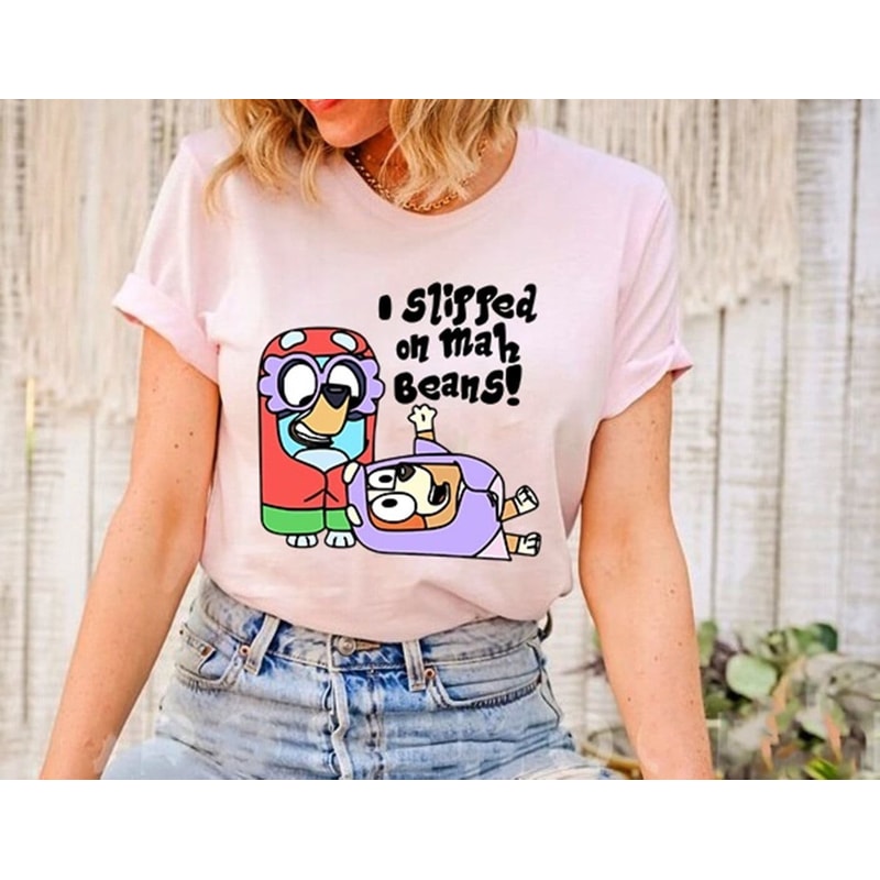 I Slipped On Mah Beans! Hoodie, Bluey Dad Hoodie, Bluey Mom Sweatshirt, Bluey Birthday Hoodie, Bluey Bingo Sweatshirt, Bluey Sweatshirt.jpg