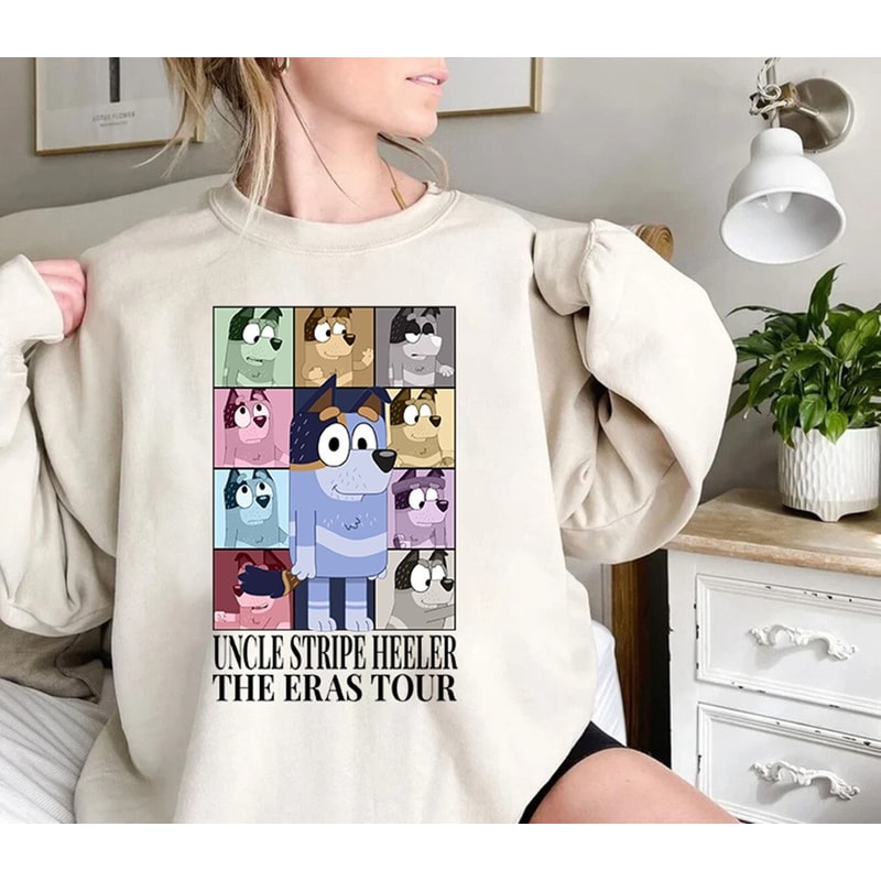 Uncle Stripe Heeler Shirt Bluey Eras Tour Shirt Bluey Birthday Party Bluey Character Shirt Bluey Heeler Family Bluey Birthday Gift.jpg
