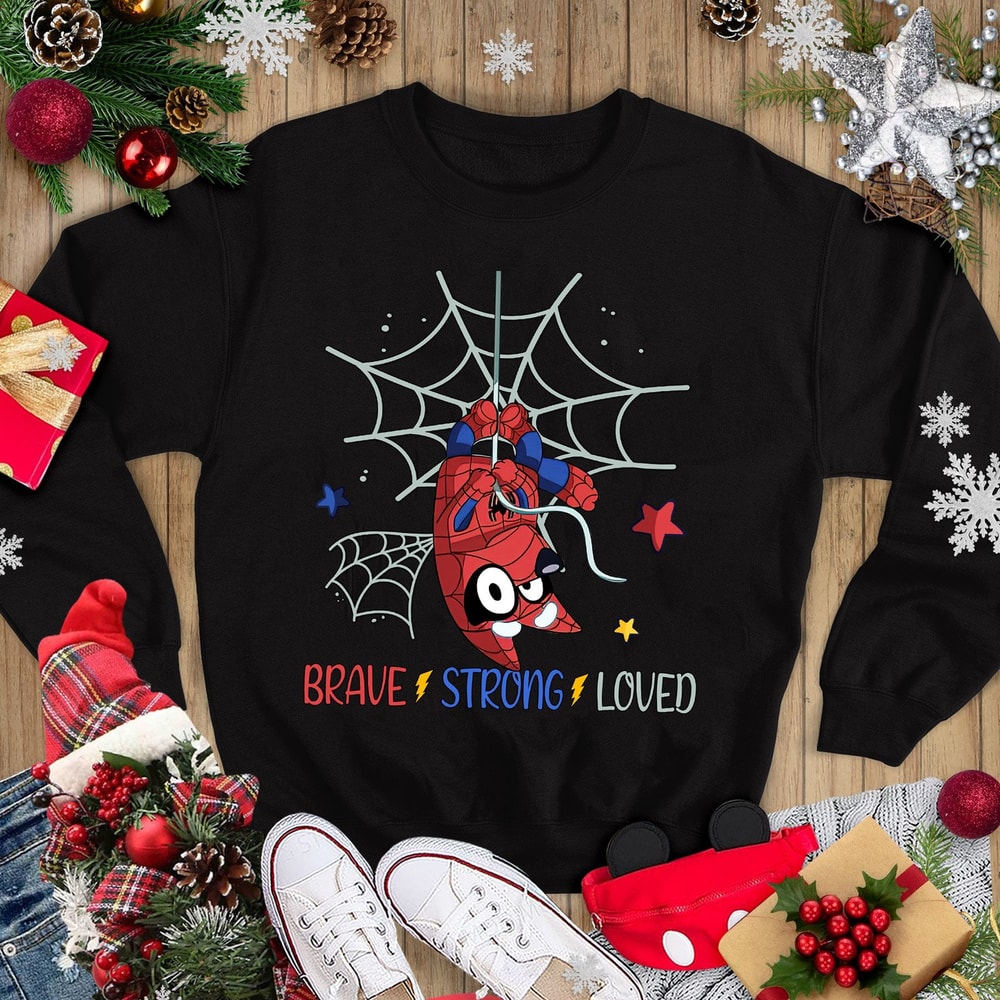 Bluey Spiderman Shirt, Bluey Superhero Shirt, Bluey Spiderman Toddler Shirt, Bluey Family Tshirt, Bluey Muffin Shirt, Bluey and Bingo Shirt.jpg