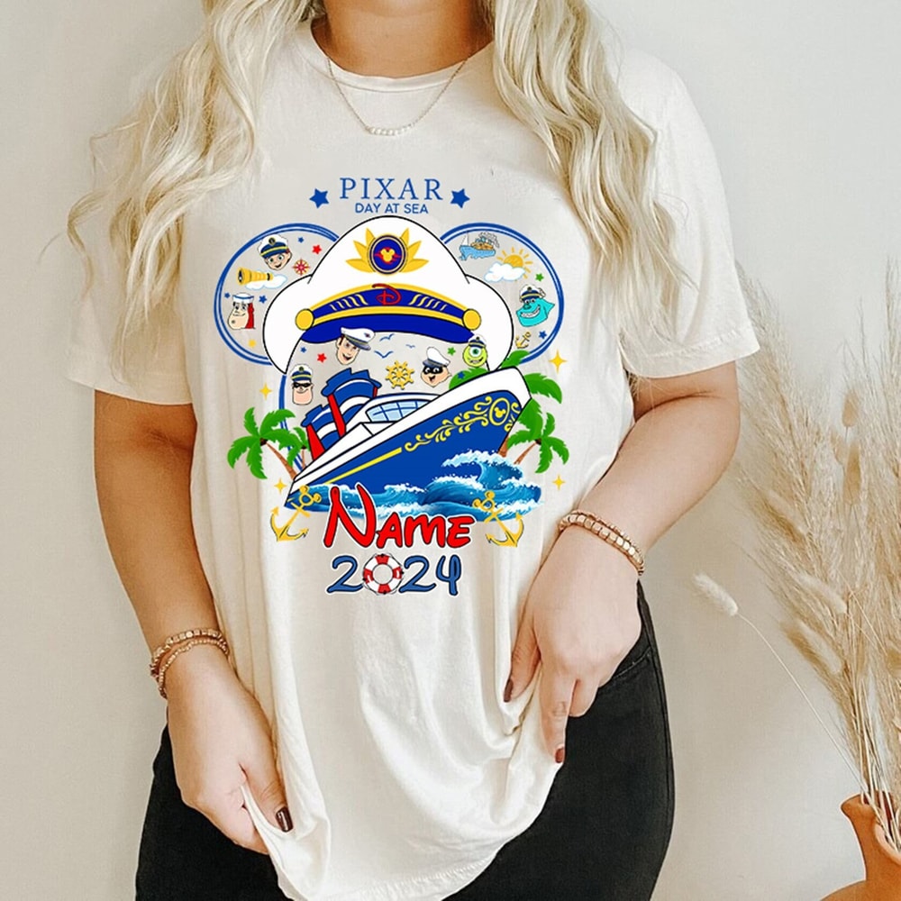 Pixar Day at Sea 2024 Cruise Line Shirt Disneyland Cruise 2024 Shirt Family Cruise Disneyland Family Vacation 2024 Disneyworld Shirt 1.jpg