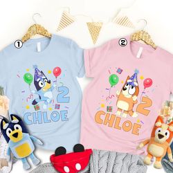 bluey its my birthday shirt, bluey custom birthday shirt, bluey cartoon shirt, bluey birthday shirt