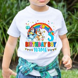 custom bluey bingo birthday shirt, bluey birthday tees, bluey party, bluey bingo shirt, birthday gir