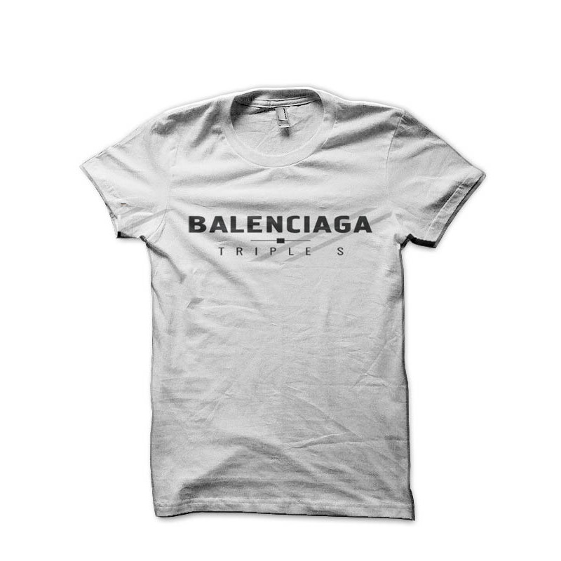 Balenciaga White Half Sleeve T-Shirt.jpg