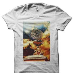 versace medusa white half sleeve t-shirt