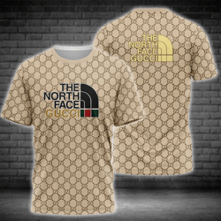 gucci the north face beige luxury brand t-shirt