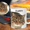 Custom Cat Dog Pet Portrait From Photo - Personalized Pet Name - Birthday Gift For Dog Cat Pet Lover - 11 - 15 Oz White Coffee Tea Mug Cup.jpg