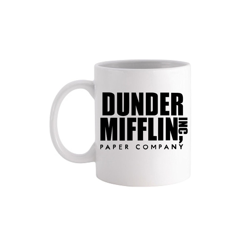 Dunder Miflin Paper Company Inc. The Office TV Show - Novelty Cute Funny Anniversary Birthday Present, 11 - 15 Oz White Coffee Tea Mug Cup.jpg
