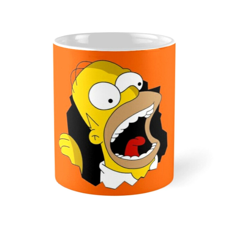 Gluttonous Homer The Simpsons Comedy TV Show - Novelty Cute Funny Anniversary Birthday Present, 11 - 15 Oz White Coffee Tea Mug Cup.jpg