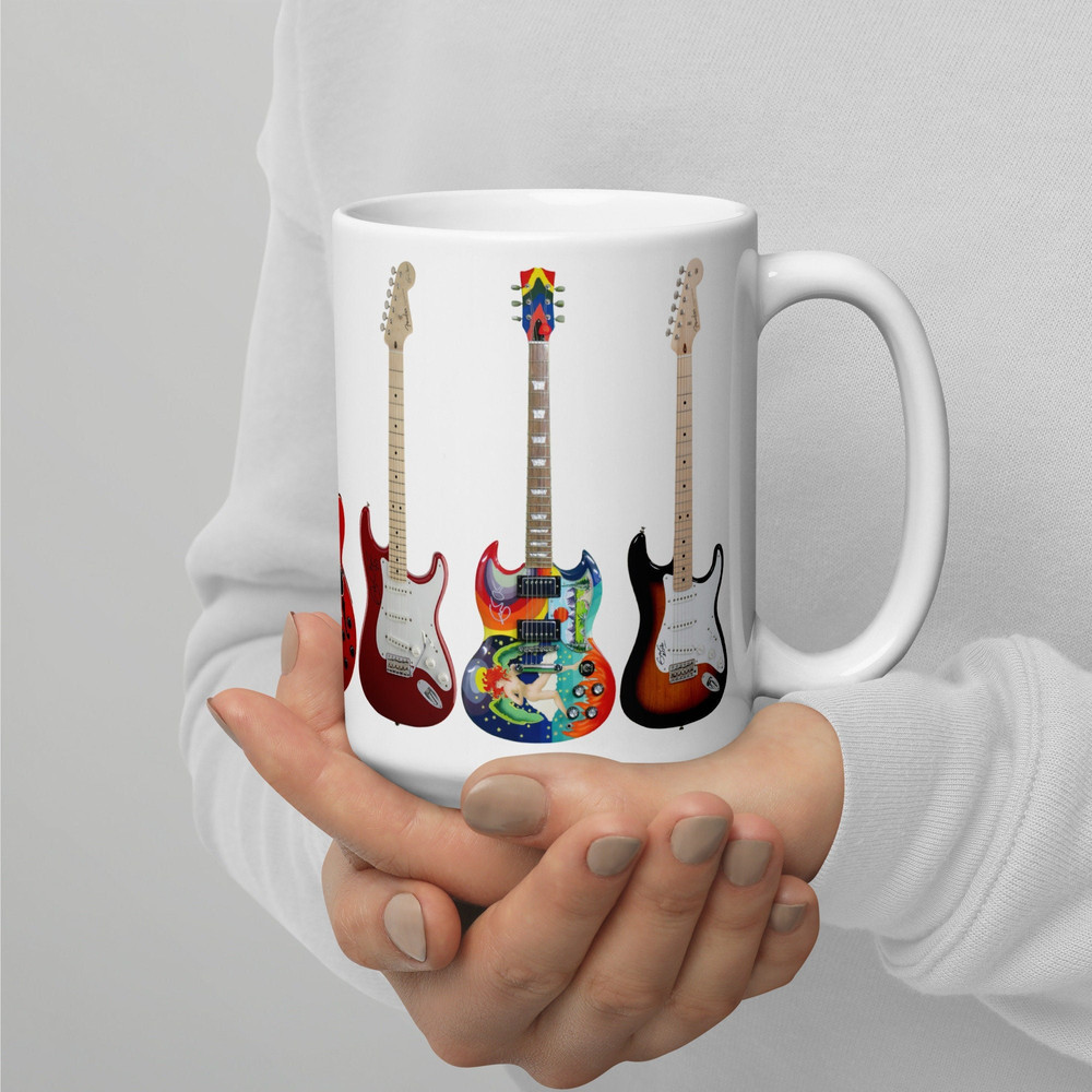 Eric Clapton Mug Guitar Mug 7 Famous Guitars Novelty Music Gift Mug.jpg