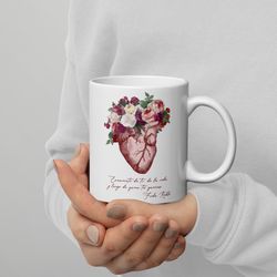 frida kahlo mug mexican art inspirational motivational quote gift for her gift for him mugcup coffeetea quality print 2