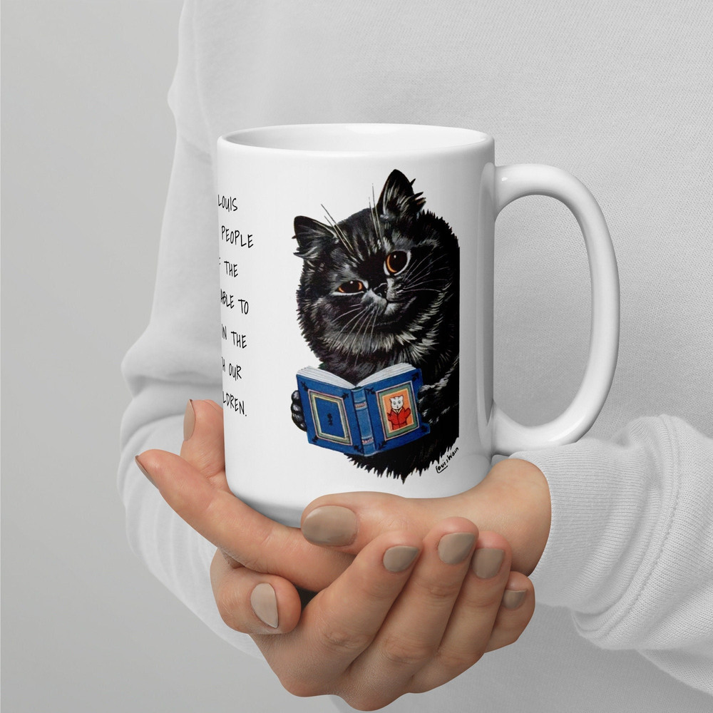 Louis Wain Mug Cat Mug Cat People Electrical Life Of Louis Wain Cat Lover Funny Cup CoffeeTea Fine Art Quote.jpg