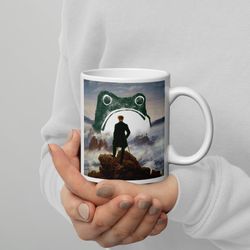 matsumoto hoji mug frog mug toad wabi sabi cottagecoregoblincore mug caspar david friedrich wanderer above the sea of fo