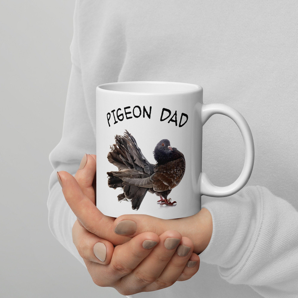 Pigeon Mug Pigeon Dad Fathers Day Pigeon Fanciers Mug Birthday Christmas Pet Present.jpg