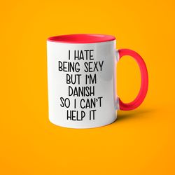 i m danish i can t help it mug, funny gift for danish, danish friend gift, danish wife gift, danish husband gift, danish