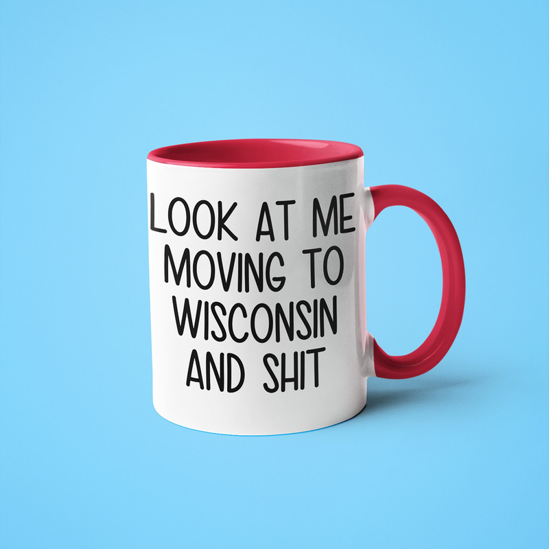 Moving To Wisconsin Mug, Funny Wisconsin Gift, Moving Away Gift, Long Distance Mug, Friend Moving Gift, Going Away Gift, Wisconsin Gift Idea.jpg