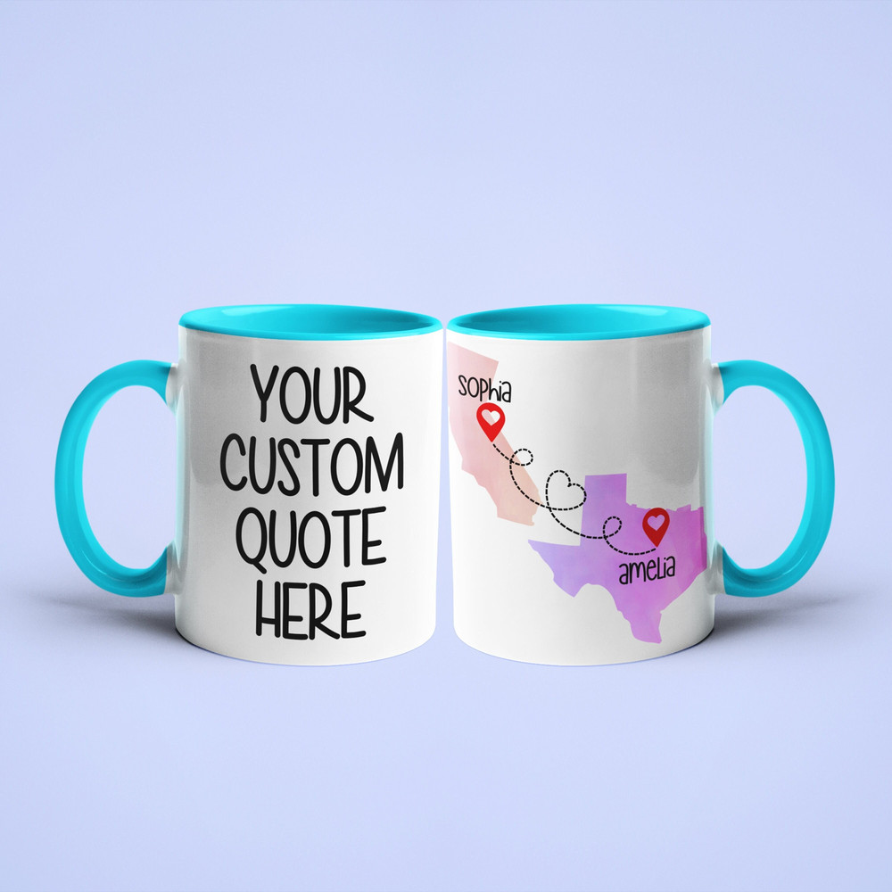 Personalized State To State Mug, Custom Long Distance Gift, Personalized Going Away Gift For Best Friend, Custom Two States Mug.jpg
