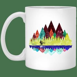 autumn mountain bike ride mug gifts for friends, gifts for valentine day, coulpe gifts