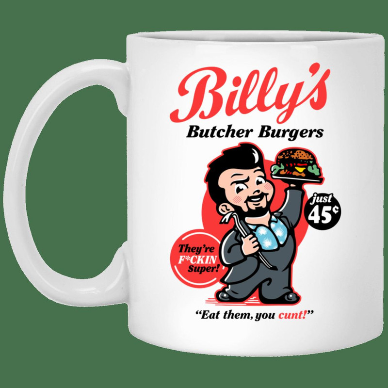 Billy Butcher Burgers Mug Gifts for Friends, Gifts for Valentine Day, Coulpe Gifts - Bluefink.jpg