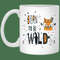 Born To Be Wild Fox Mug Gifts for Friends, Gifts for Valentine Day, Couple Gifts - Bluefink.jpg