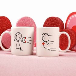 couple magnet mug, love, valentine mug, love you mug