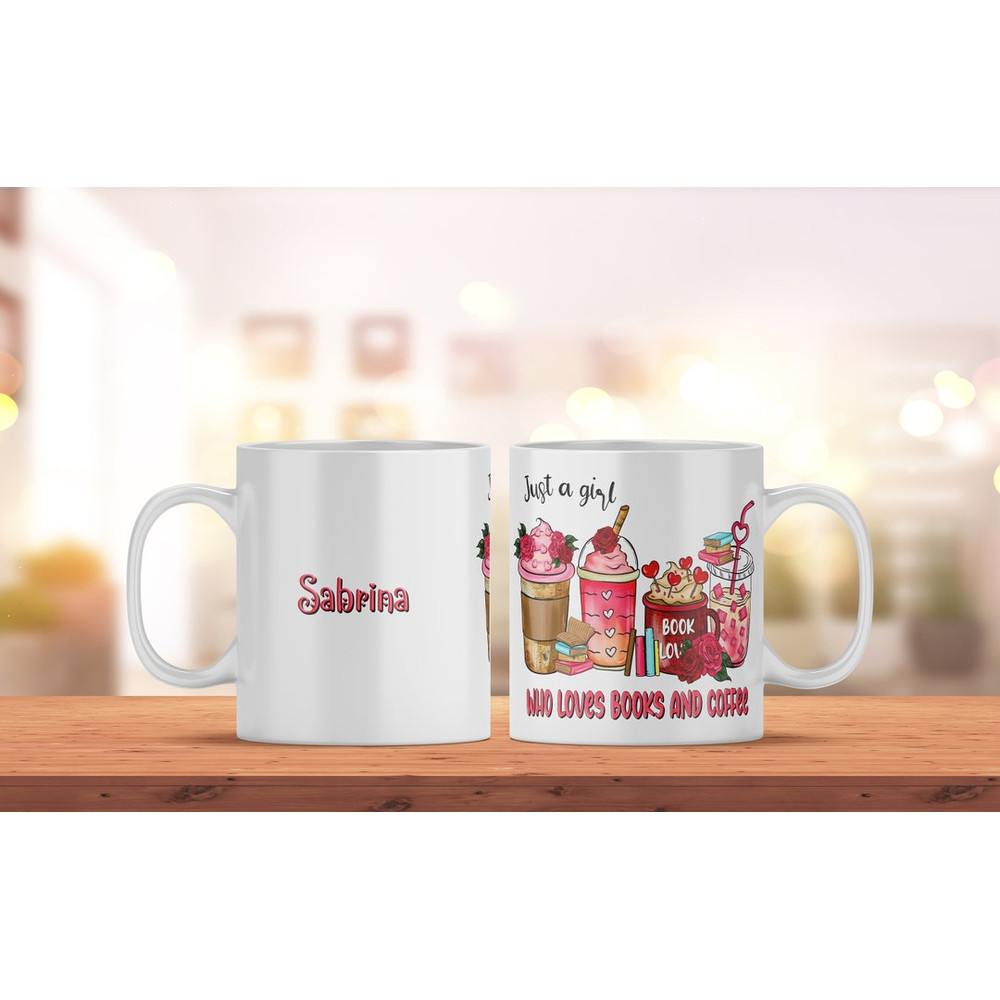 Custom Printed Mug With Name And Book Lover Print, Ceramic Mug For Coffee, Mug Gift Ideas Valentine's Day - Bluefink.jpg