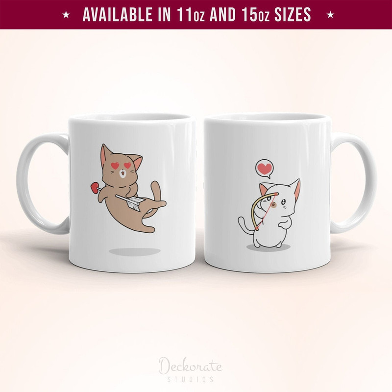 Cute Cat Coffee Mug, Cat Valentines Gift, Cat Mom Gift, Valentines Mug Gifts, Galentines Day Gifts Romantic Coffee Mug - Bluefink.jpg