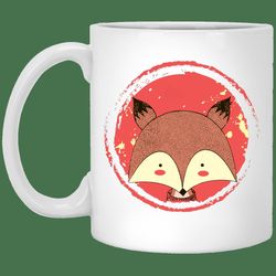 cute fox mug gifts for friends, gifts for valentine day, couple gifts